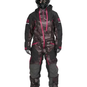Sweep Peak Insulated Dam Snöskoteroverall Svart/Camo/Purpur