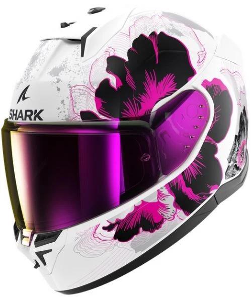 Shark Integralhjälm D-Skwal 3 Mayfer Vit/Rosa